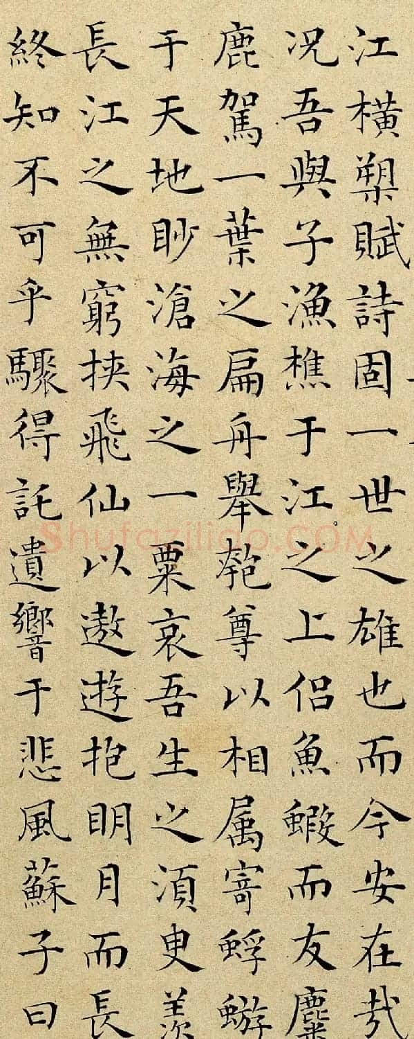 彭年小楷书法欣赏《为近莲先生书赤壁赋》 | 书法名家作品欣赏