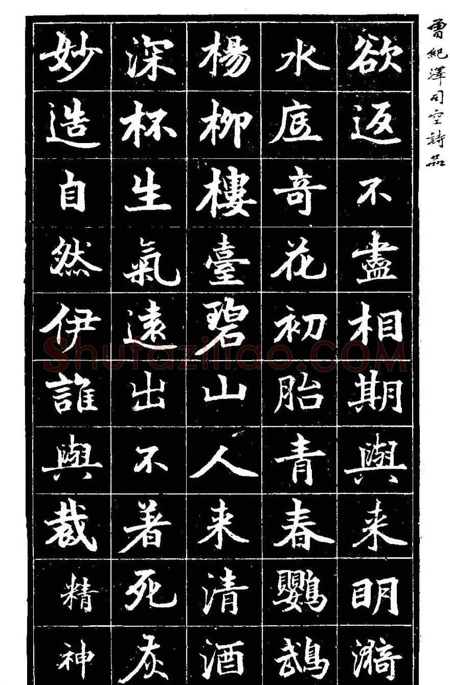 曾国藩次子曾纪泽书司空诗品 | 名家书法作品精选