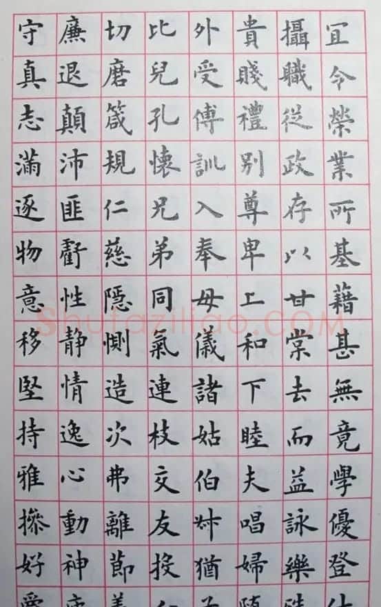 卢中南楷书临《欧阳询书千字文》 | 毛笔书法作品