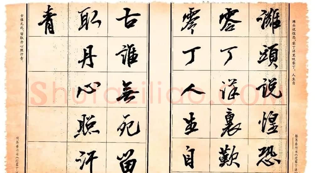 杨再春行书书法字帖欣赏《正气歌》 | 毛笔行书字帖