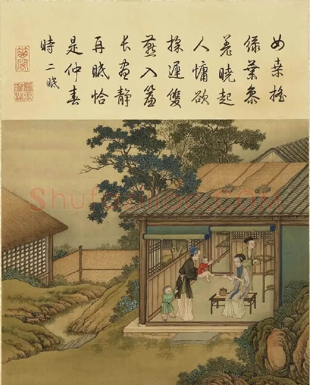 清代宫廷画师陈枚彩绘本《耕织图》 | 传世书法作品欣赏