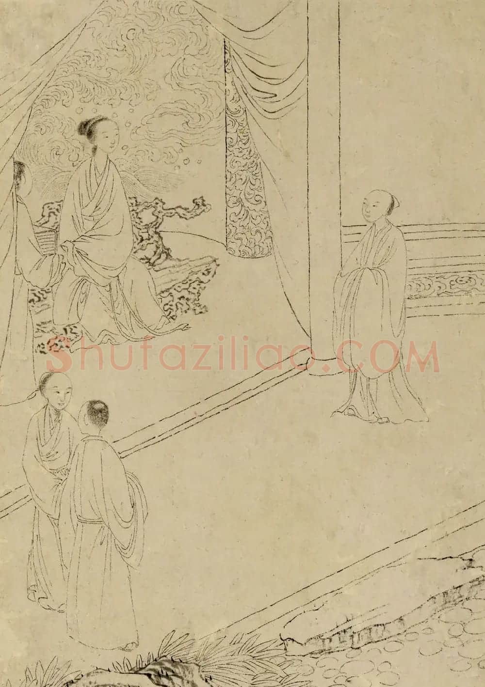 清代曹贞秀小楷书题改琦绘《列女图冊》 | 传世书法作品精选