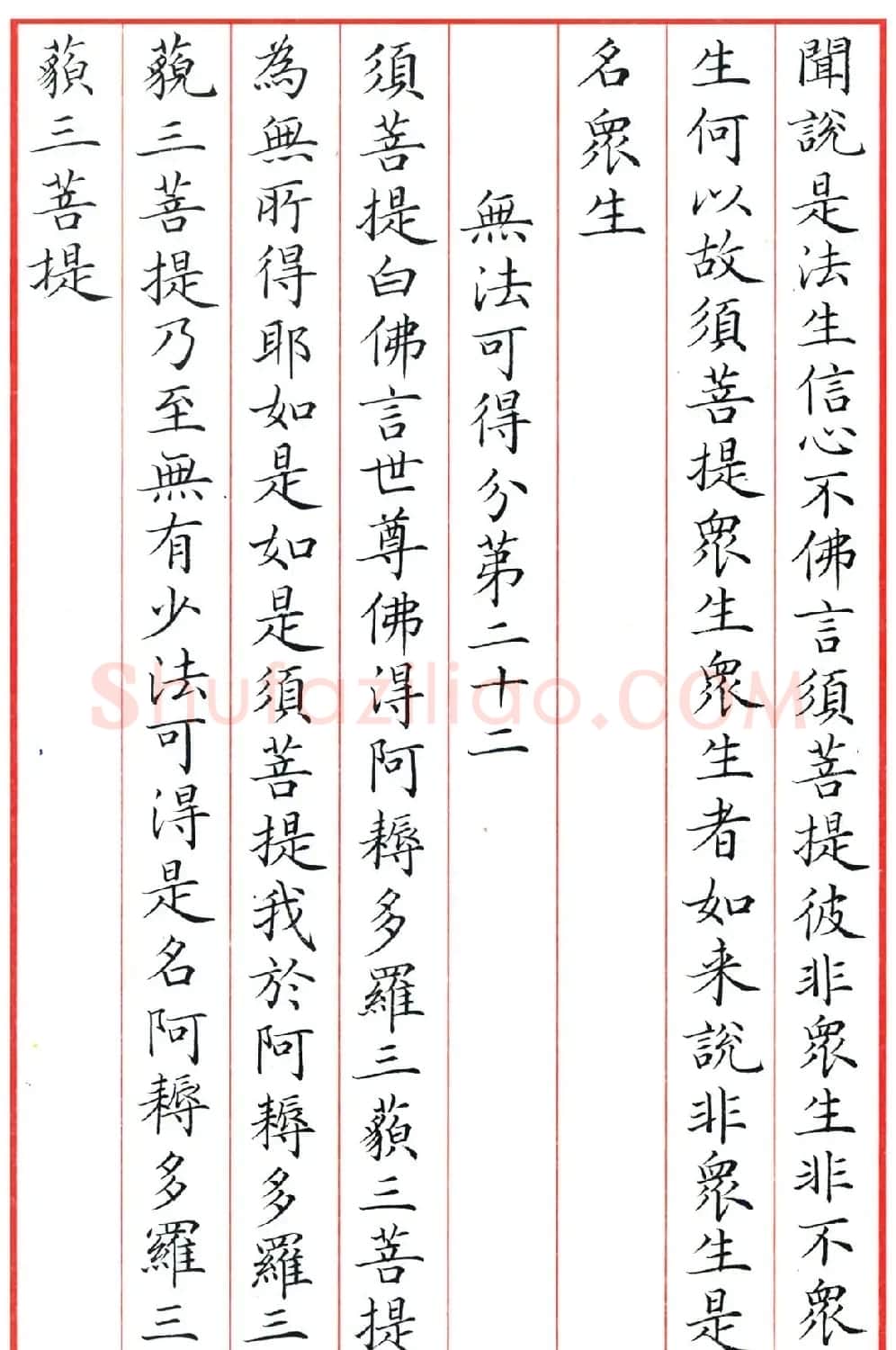 梁林小楷书法《金刚经三十二品》 | 书法作品鉴赏