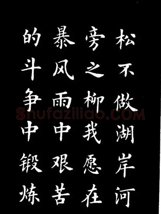 卢中南楷书《欧体简化字雷锋名言字帖》 | 毛笔楷书字帖