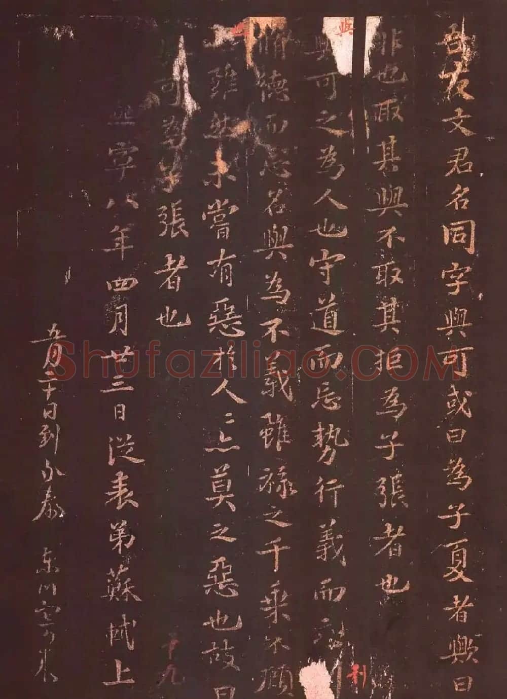 苏轼书法欣赏《文与可字说》 | 毛笔书法作品