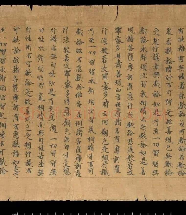 大般若波罗蜜多经卷第四百六十四 俄罗斯藏本 | 敦煌写经欣赏