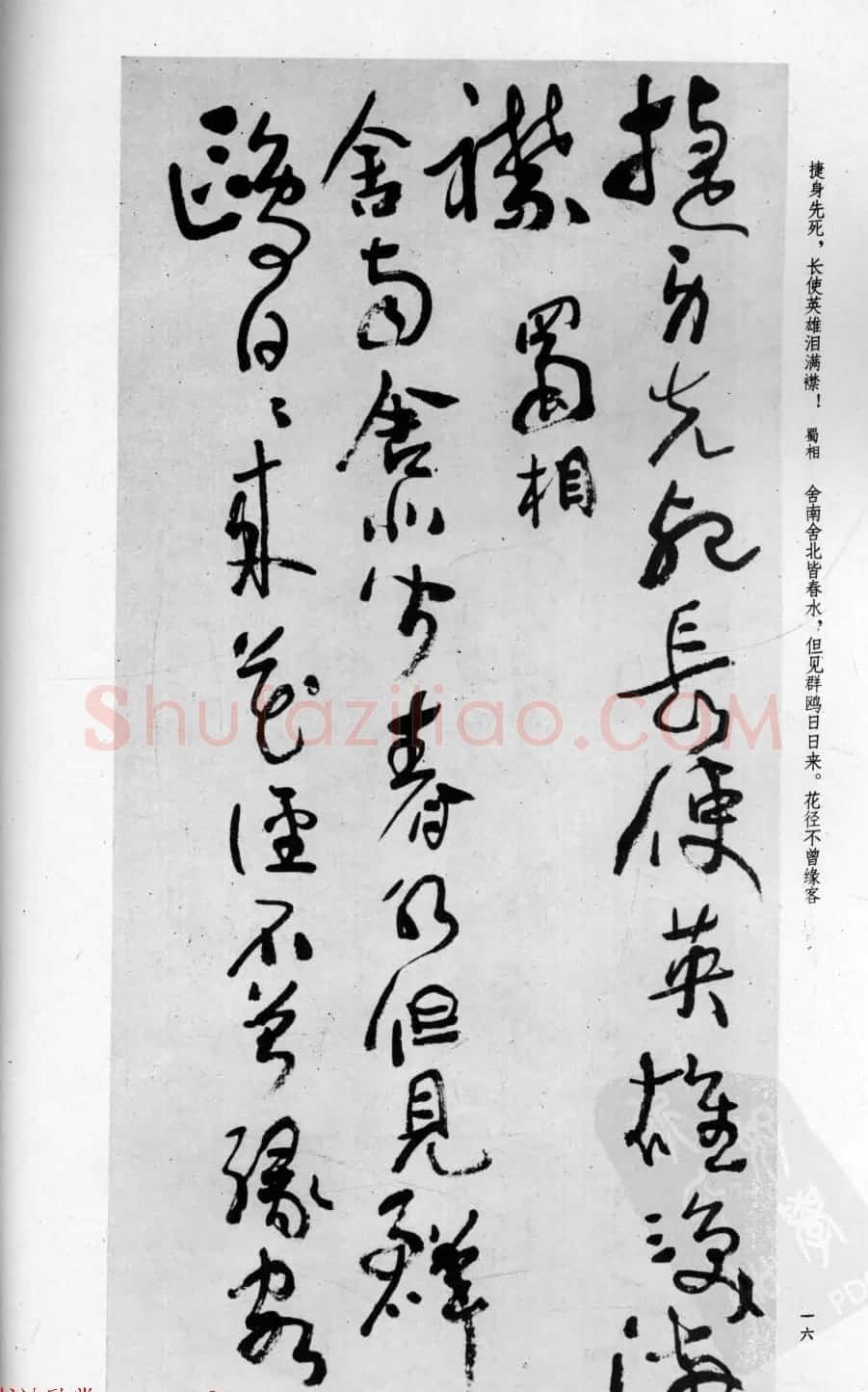 行草书法字帖欣赏《沈鹏书杜甫诗二十三首》 | 软笔草书字帖