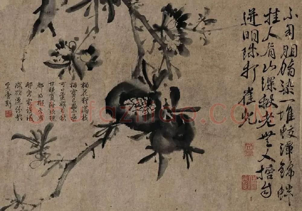 徐渭传世书画《水墨写生》卷 | 传世书法作品欣赏