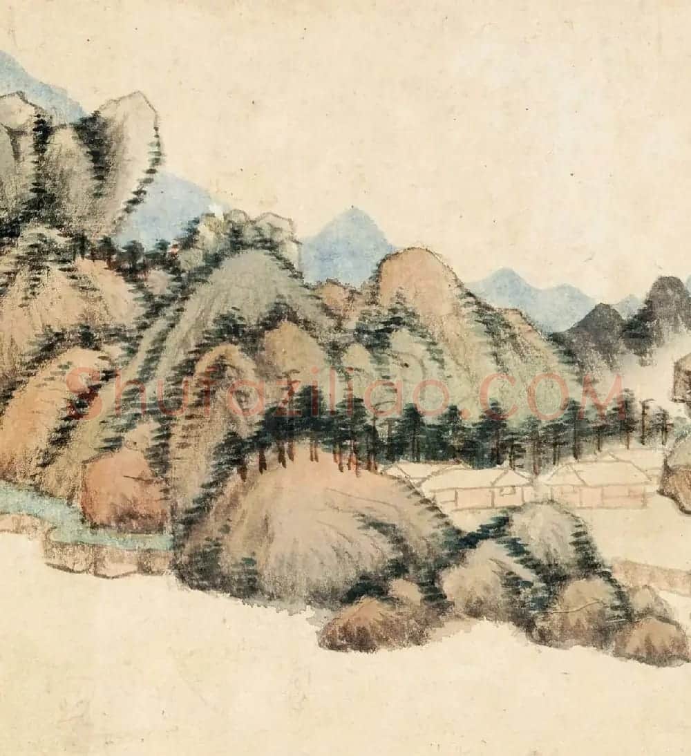 董其昌晚年书画精品《仿黄公望富春大岭图》 | 传世书法作品精选