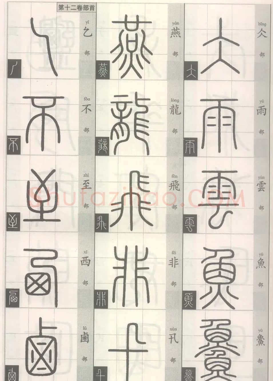 篆经-篆书书写与辨识上篇:部首源流诀 | 毛笔篆书字帖