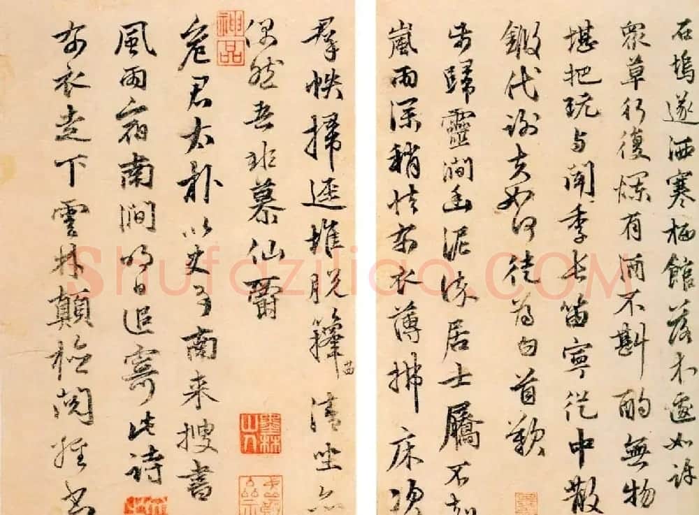 张雨行书书法欣赏自书册 | 书法碑帖