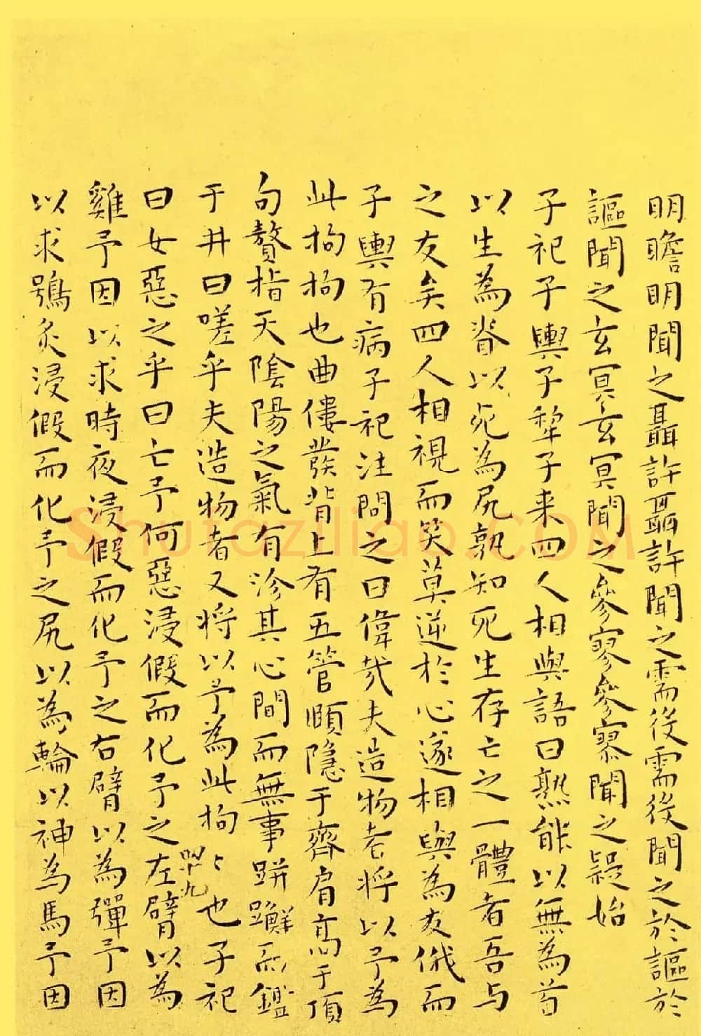 明代书法家王宠小楷欣赏《南华真经内七篇》 | 书法名家作品欣赏