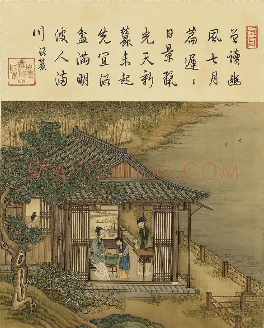 清代宫廷画师陈枚彩绘本《耕织图》 | 传世书法作品欣赏