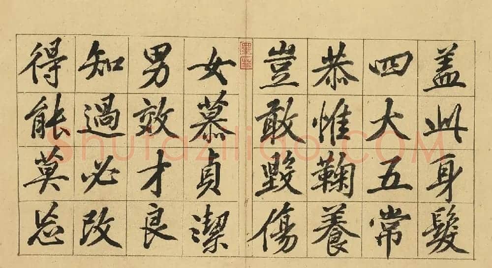 黄庭坚57岁行楷书千字文册 | 软笔书法作品