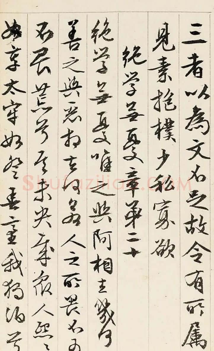 文徵明89岁行书《道德经》册页 | 毛笔书法作品