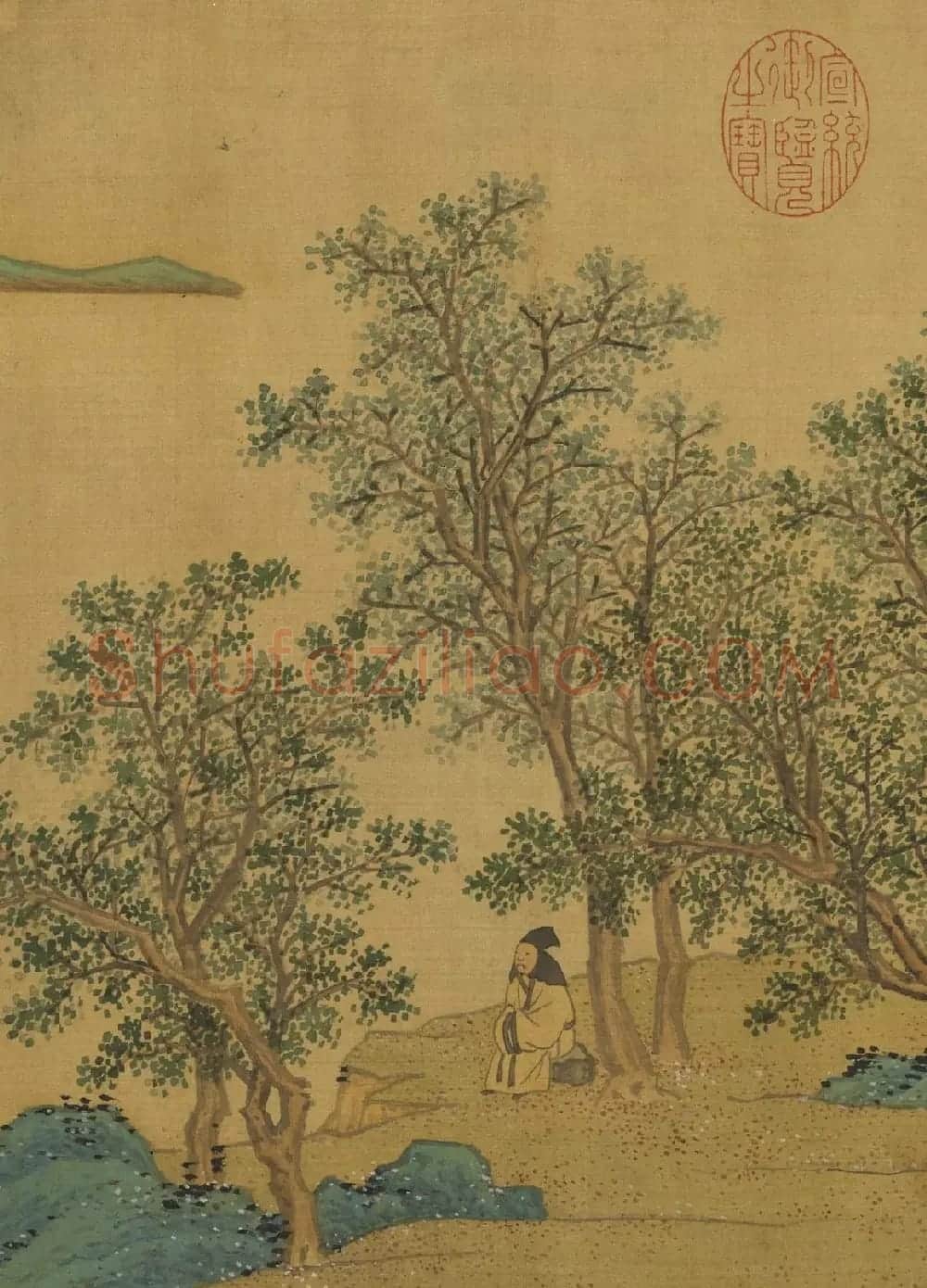 沈周字画《落花图并诗卷》 | 传世书法作品欣赏