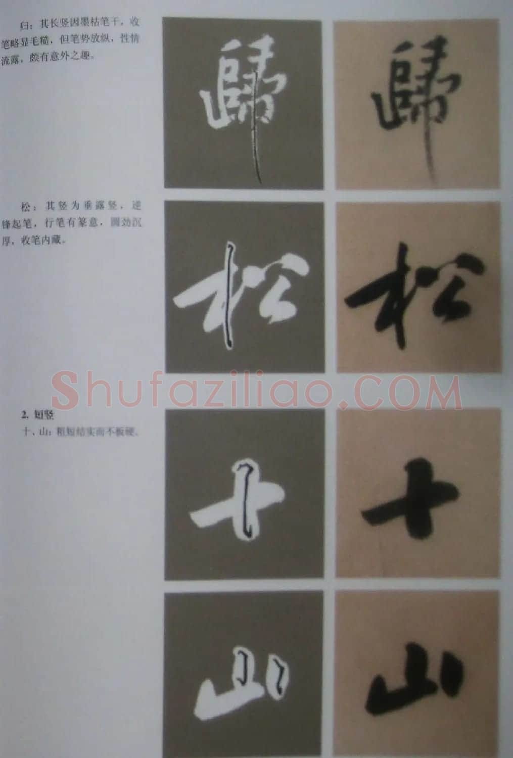 黄庭坚行书技法字帖《松风阁诗帖笔法》 | 毛笔行书字帖