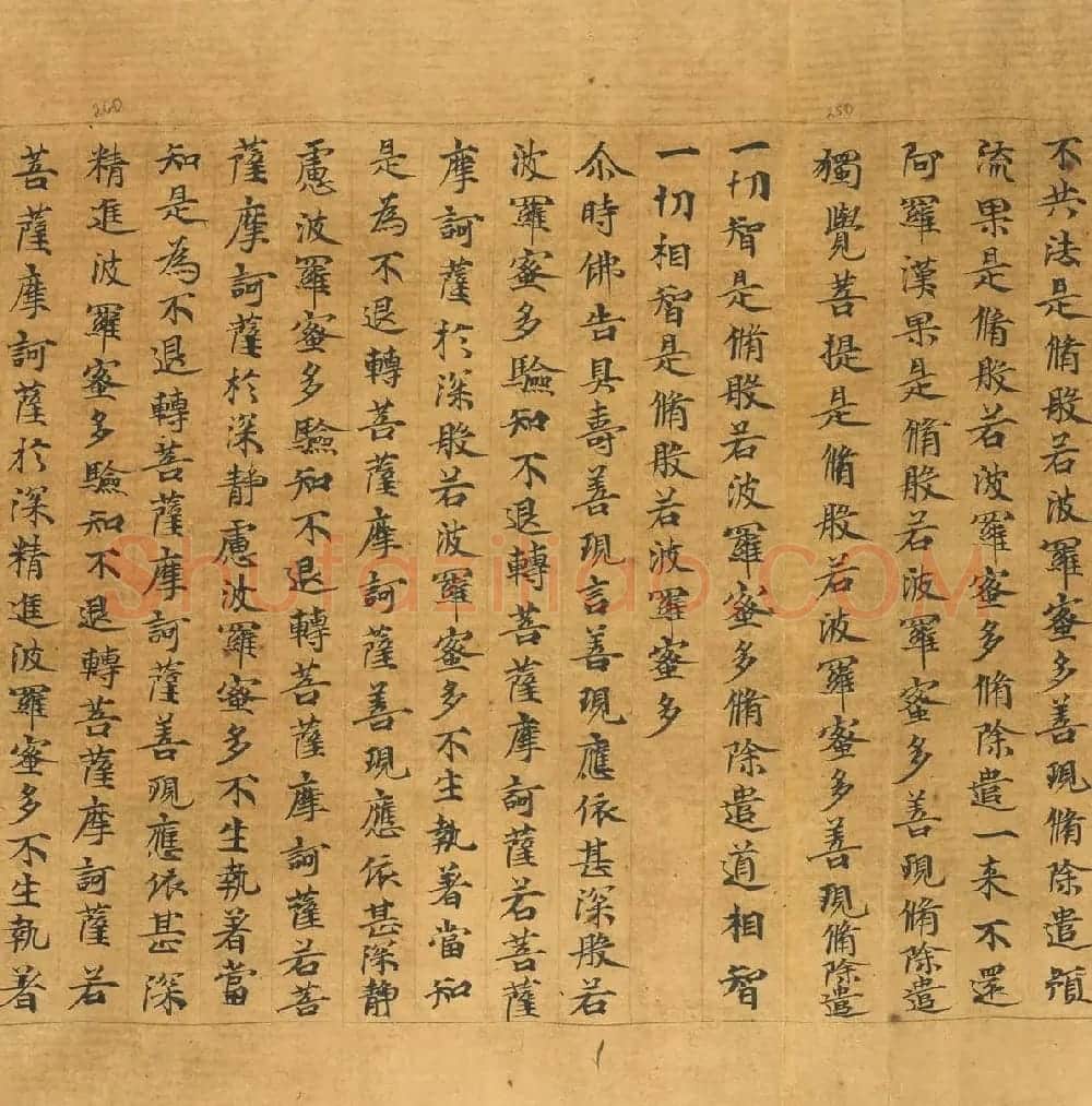敦煌写本：大般若波罗密多经卷第317趣智品 | 敦煌写经欣赏