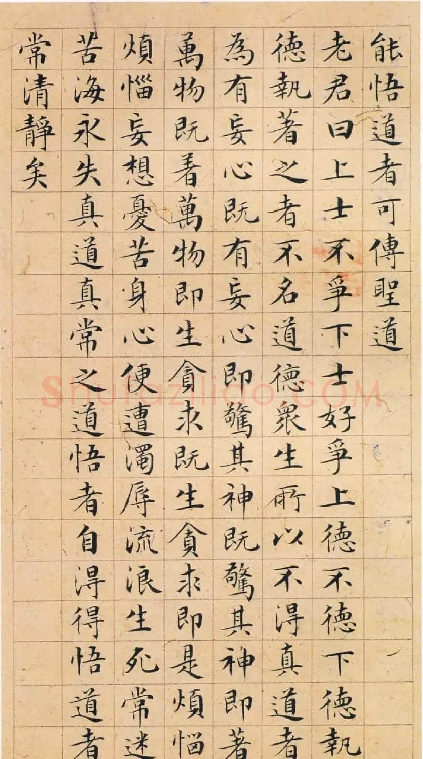 文征明68岁小楷《太上老君说常清静经》 | 名家书法作品赏析