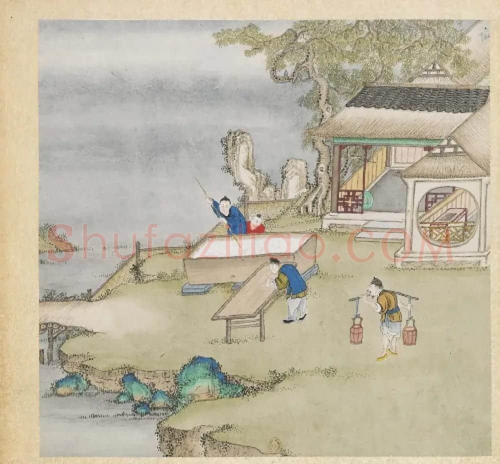 彩色字画大图欣赏《新诗造纸书画谱》 | 传世书法作品精选