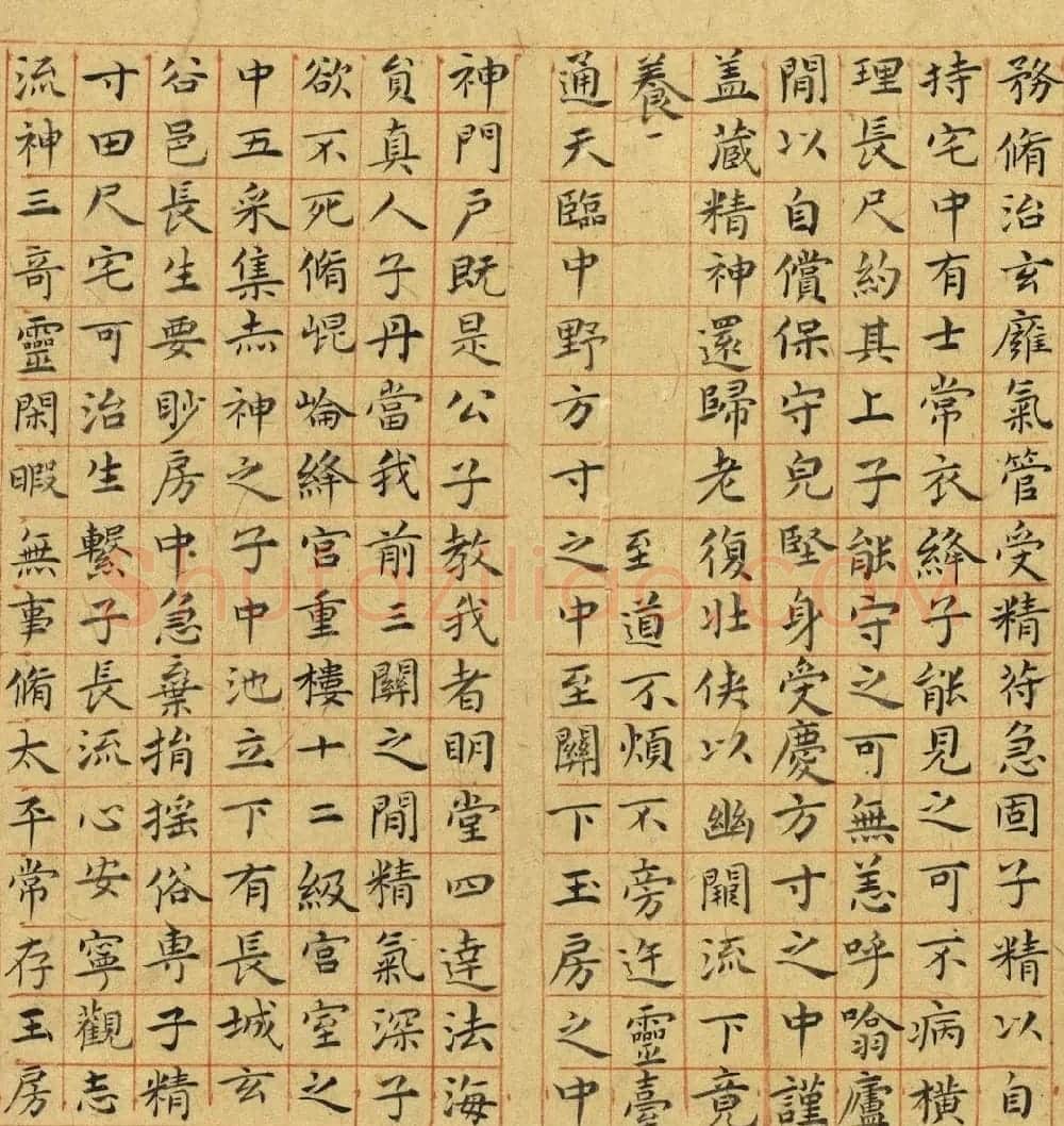 祝允明小楷临黄庭经卷 | 书法名家作品欣赏