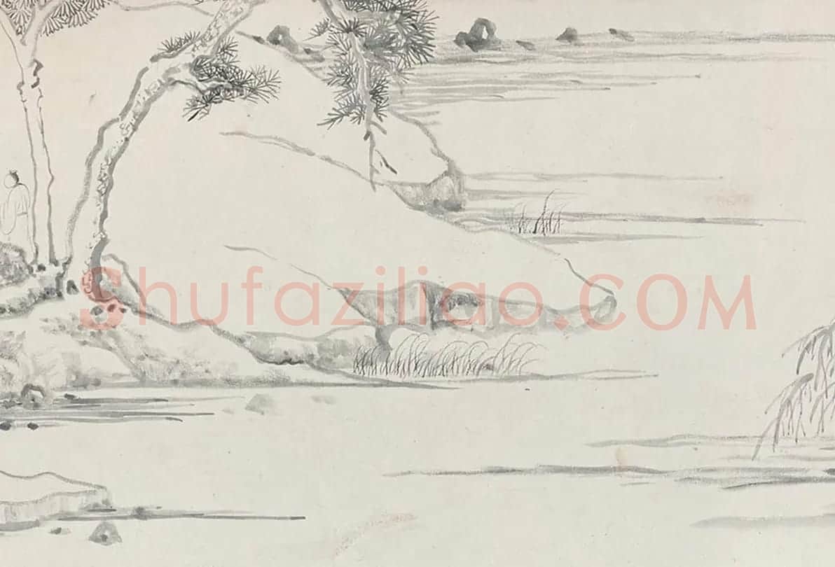 文徵明仲子文嘉书画长卷《惠山图》 | 传世书法作品精选