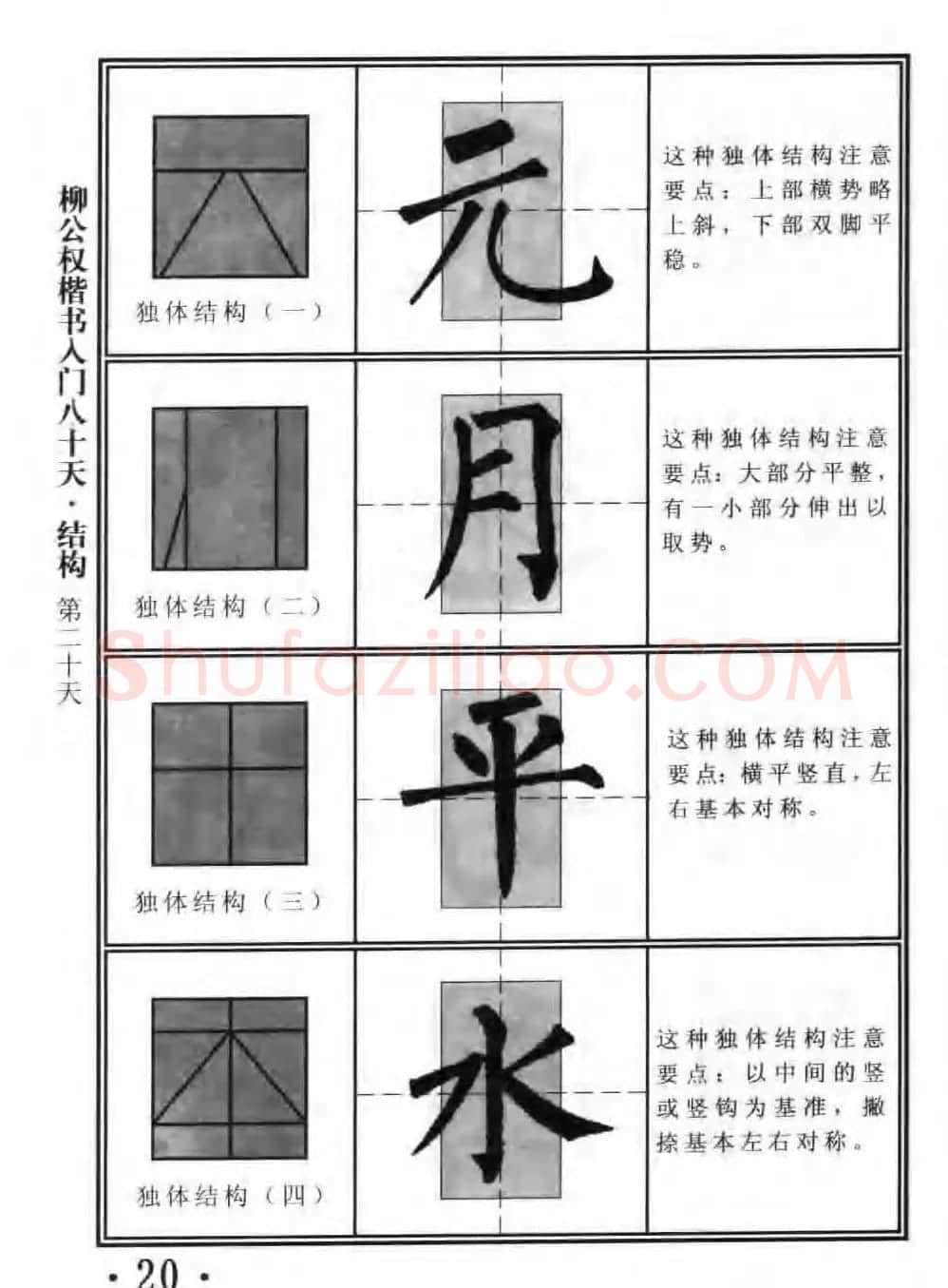 书法教程字帖《柳公权楷书入门80天》 | 软笔楷书字帖