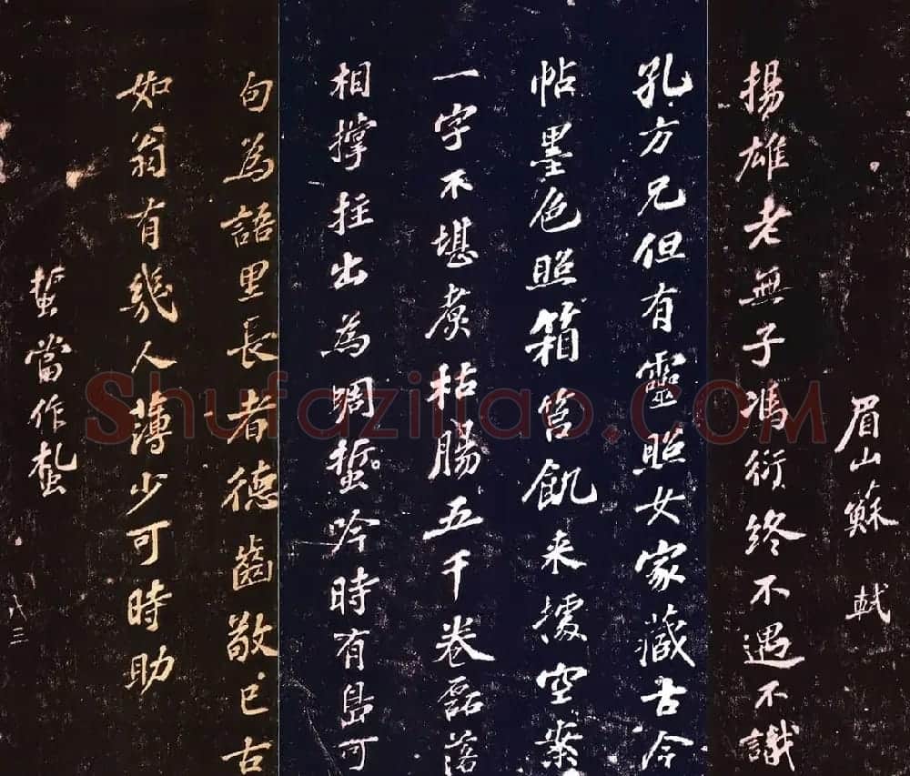 苏轼行书五言诗《杨雄老无子》 | 毛笔书法作品