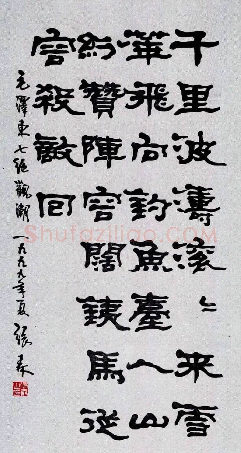 名家书法作品欣赏《毛主席诗词》第二辑 | 名家书法作品赏析