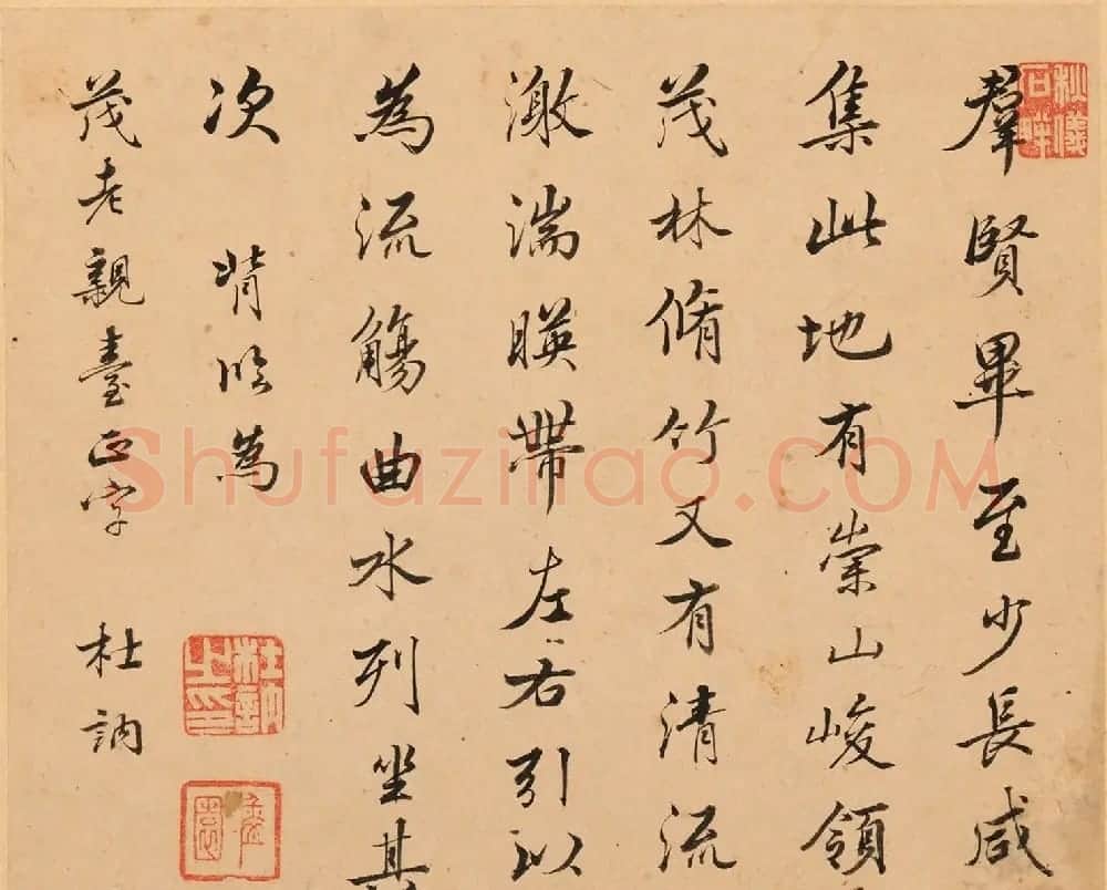 字画珍品：清初12人书法题《名家书画册》 | 传世书法作品赏析
