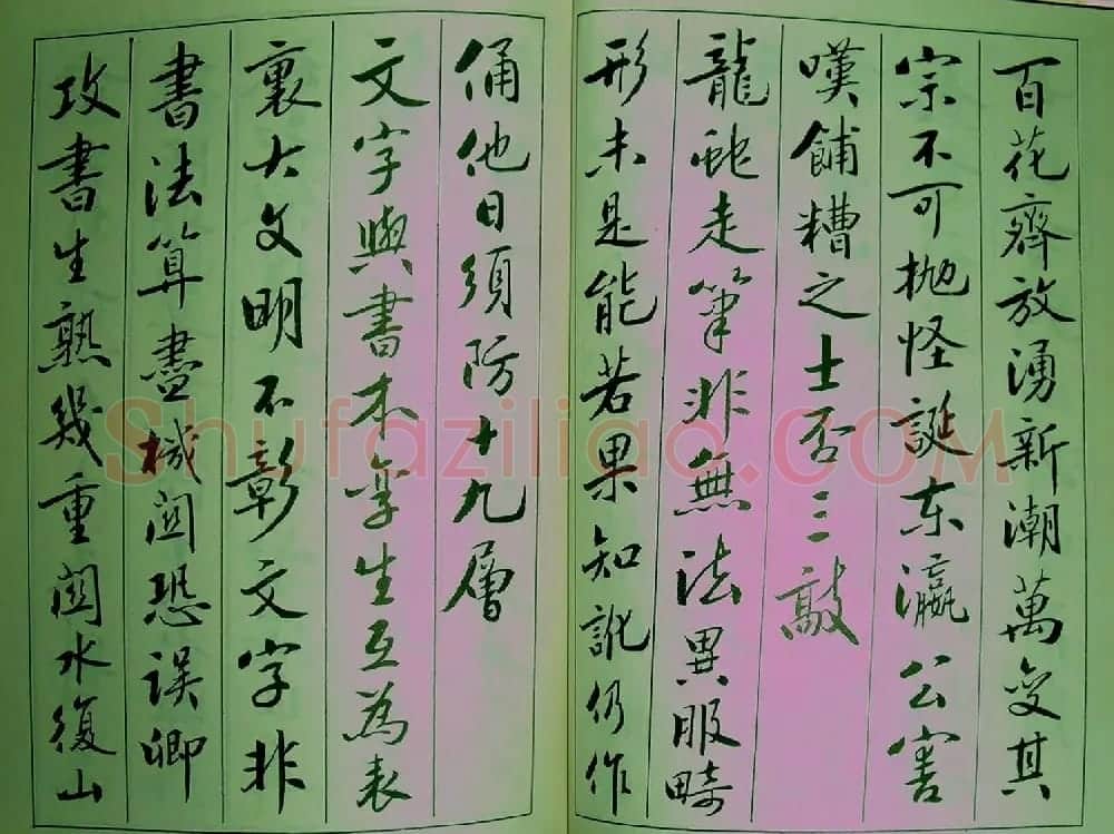 青少年行书范本《廖蕴玉著并书.论书七绝句一百首》 | 软笔行书字帖