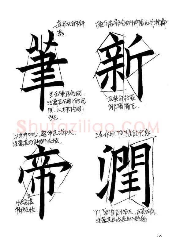 欧阳询楷书《九成宫醴泉铭》教学手稿 | 毛笔楷书字帖