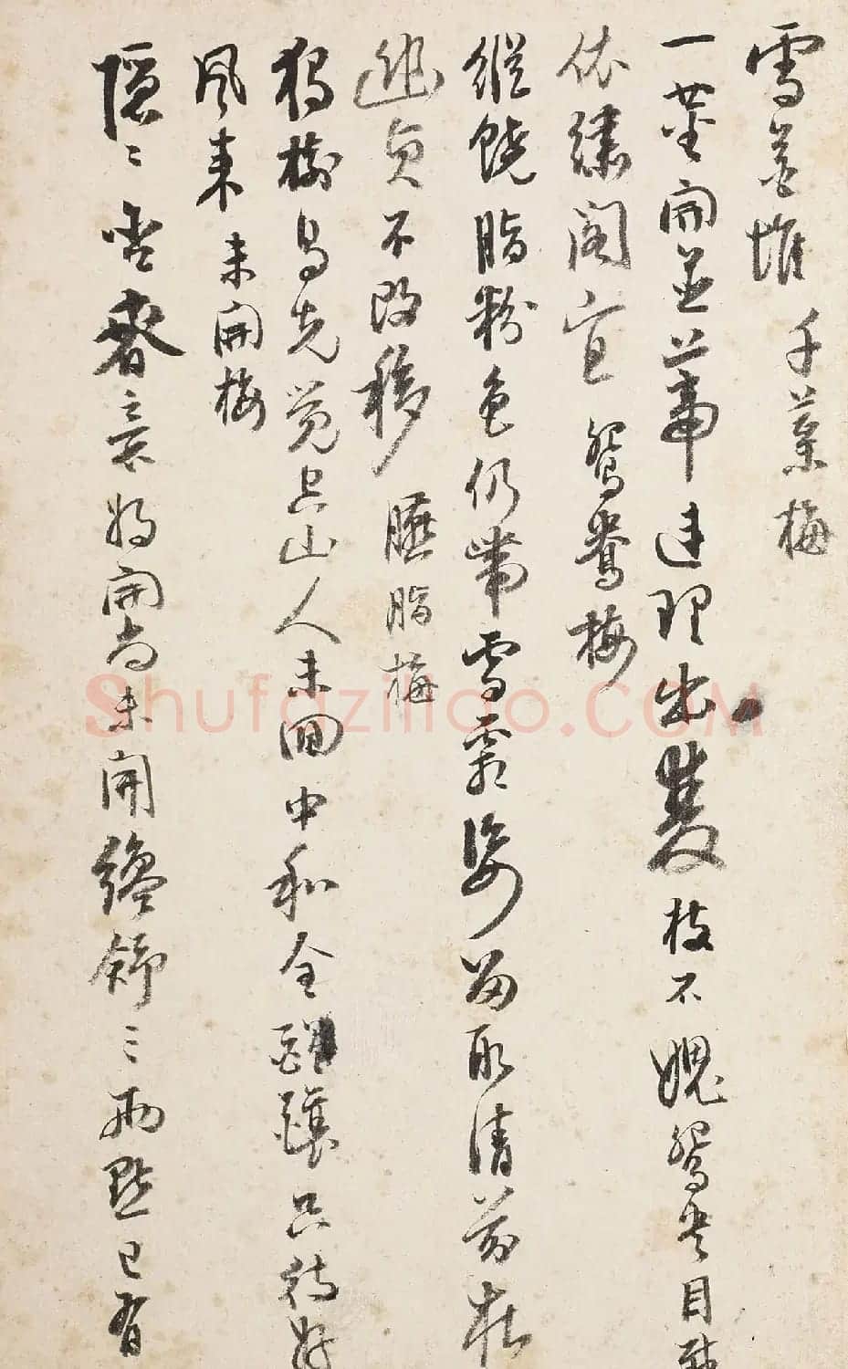 杭世骏行书《分题梅花诗一百首》 | 毛笔书法作品