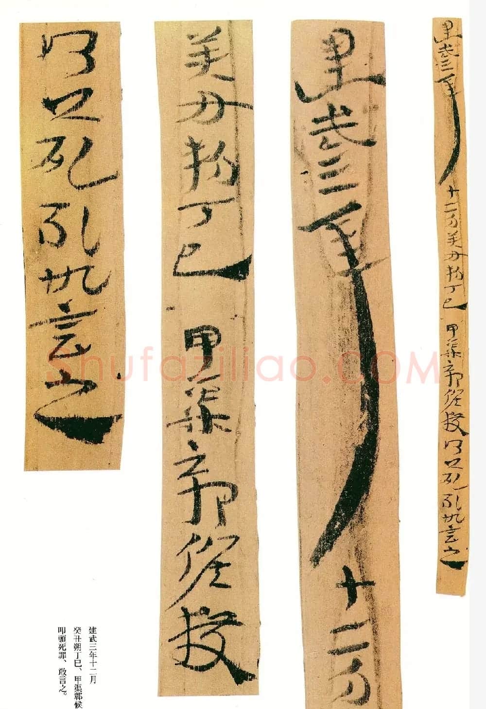 东汉章草隶体木简《误死马驹册》 | 书法作品欣赏