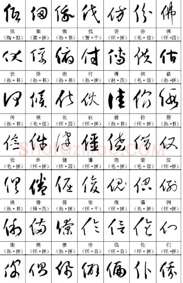 书法教材《名帖名家草书字帖范字》 | 毛笔草书字帖