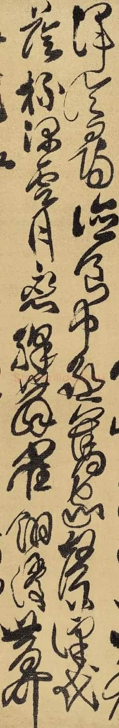 傅山草书双寿诗轴 | 毛笔书法作品