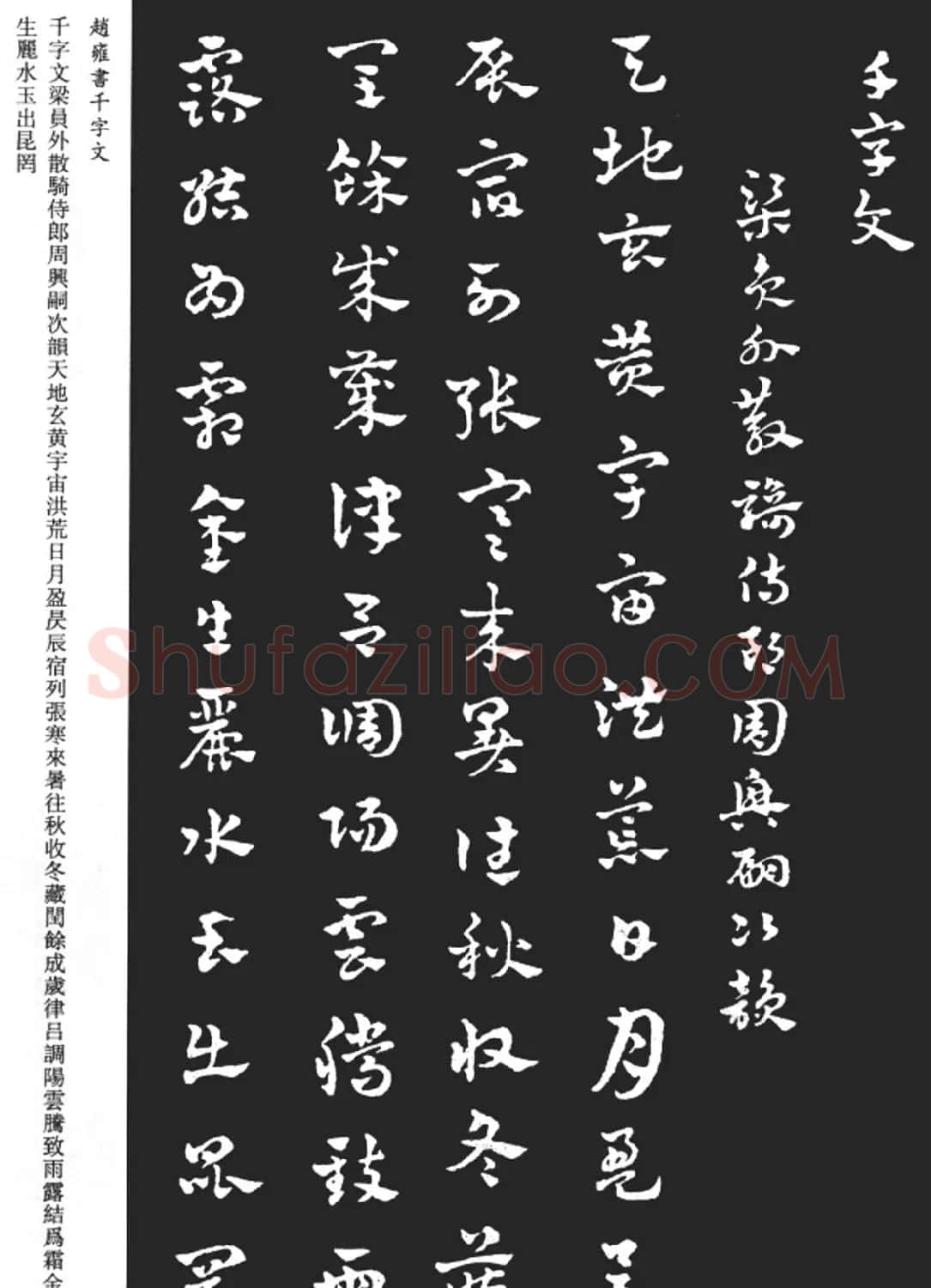 赵雍书法《章草千字文》大图欣赏 | 毛笔草书字帖