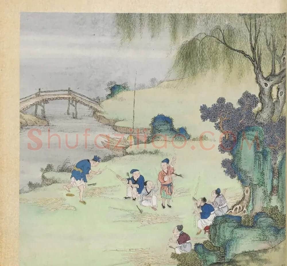 彩色字画大图欣赏《新诗造纸书画谱》 | 传世书法作品精选