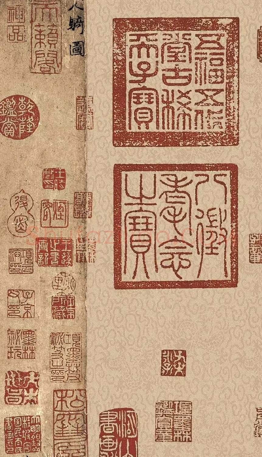赵孟頫书法字画欣赏《人骑图》 | 传世书法作品精选