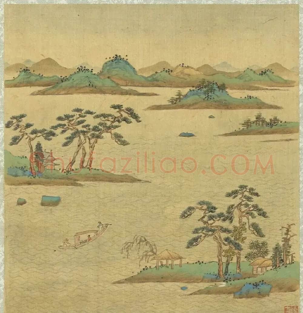 明代陆士仁字画欣赏《湖山佳趣》册 | 传世书法作品鉴赏