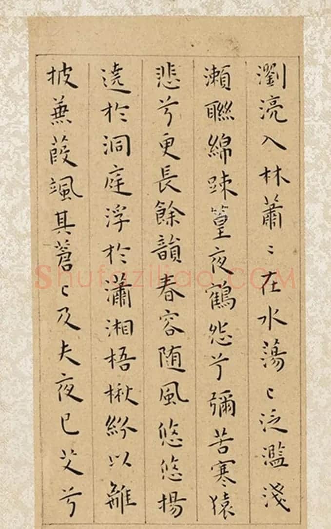 王宠小楷三赋册《霜钟赋+镜花赋+明珠赋》 | 毛笔书法作品