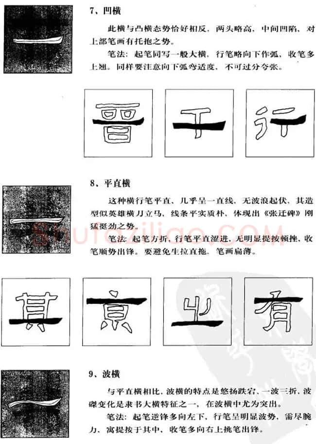 隶书学习教材《张迁碑笔法详解》 | 毛笔隶书字帖