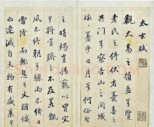董其昌行书册页《太玄赋》 | 名家书法作品赏析