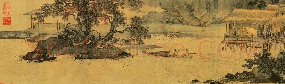 唐寅画卷欣赏：蕉叶睡女图+溪山渔隐图 | 传世书法作品鉴赏