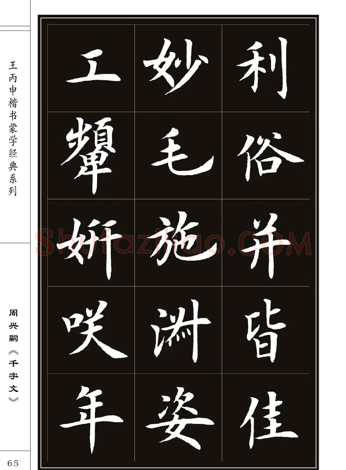 王丙申书法字帖楷书《千字文》 | 软笔楷书字帖