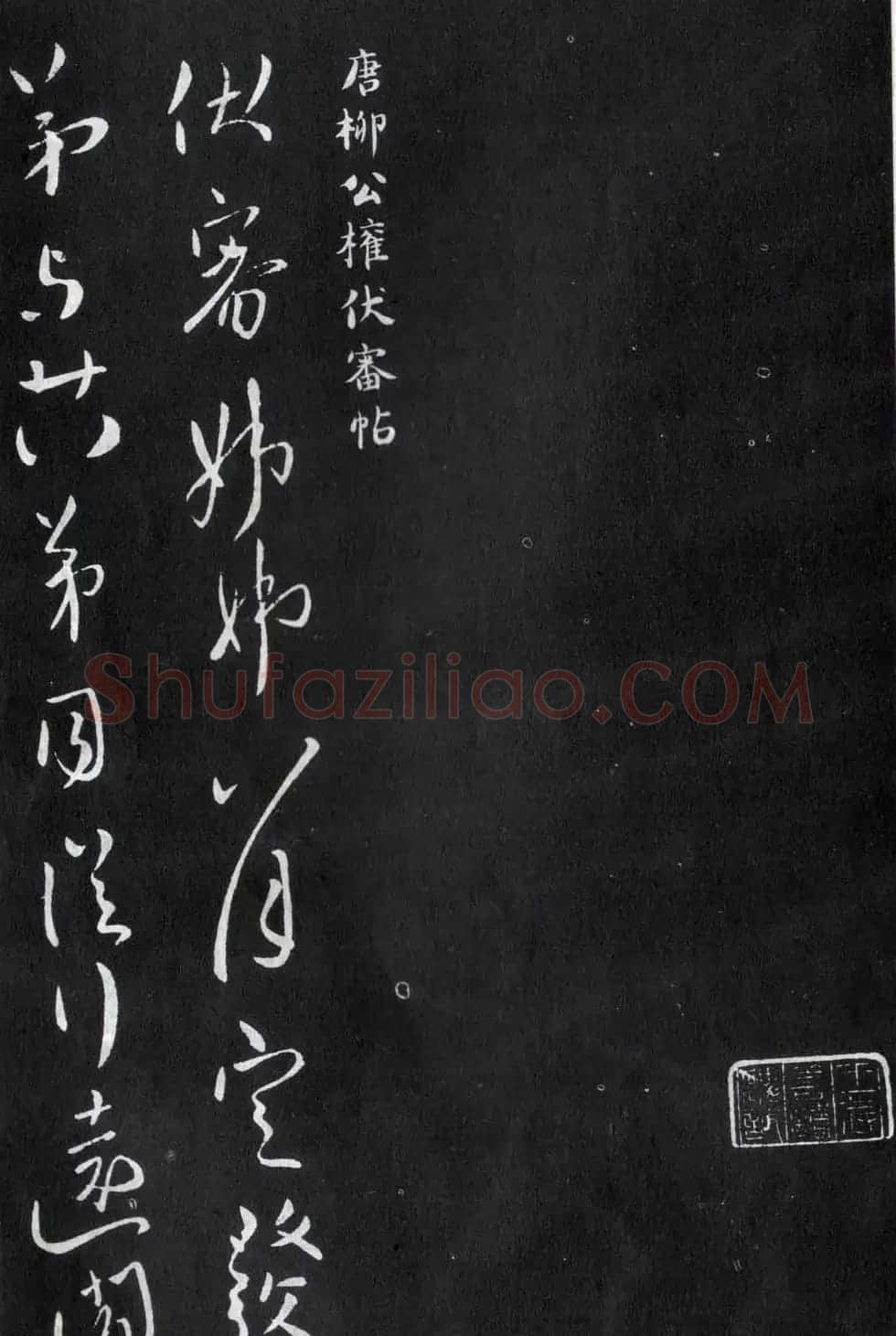 柳公权行书欣赏《伏审帖》和《奉荣帖》 | 名家书法作品赏析