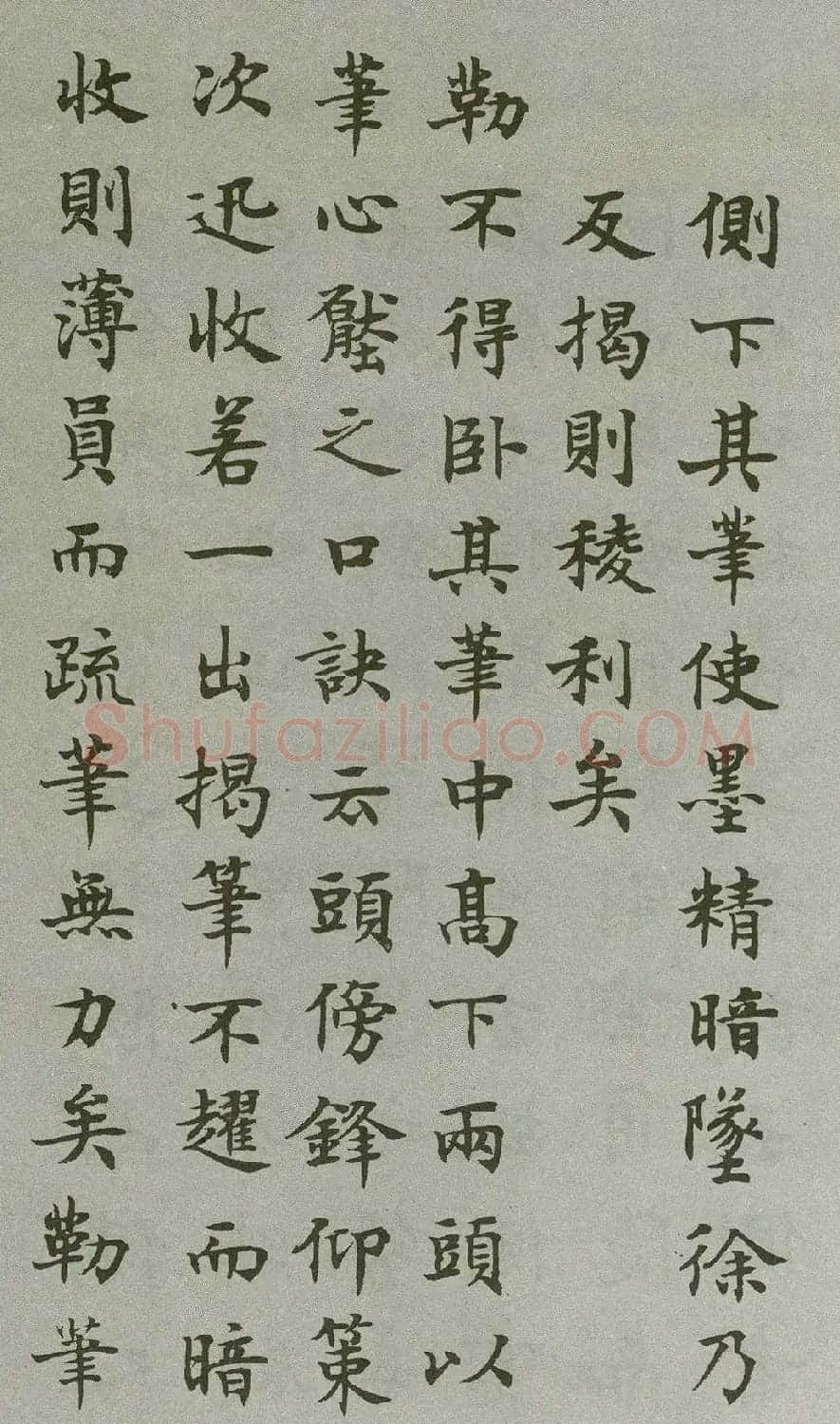 沈尹默楷书《禁经永字八法》 | 软笔楷书字帖