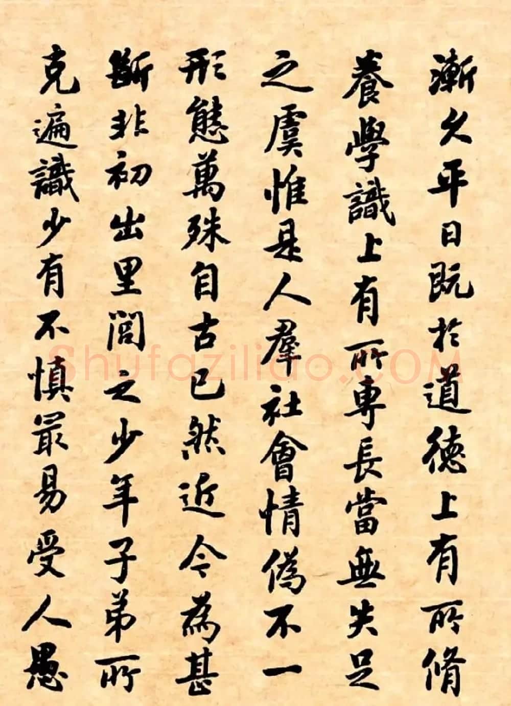潘龄皋行书字帖《潜园老人教子要言》 | 软笔行书字帖