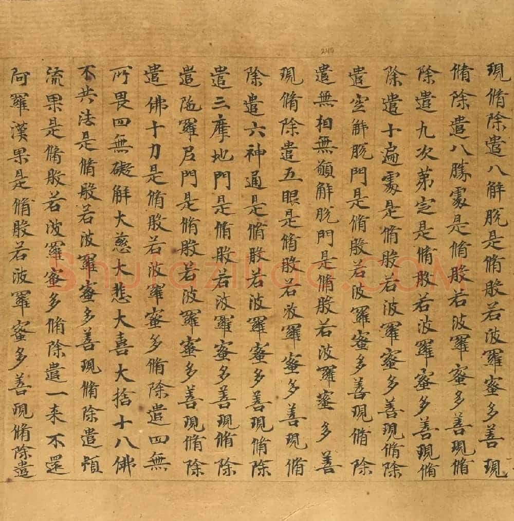 敦煌写本：大般若波罗密多经卷第317趣智品 | 敦煌写经欣赏