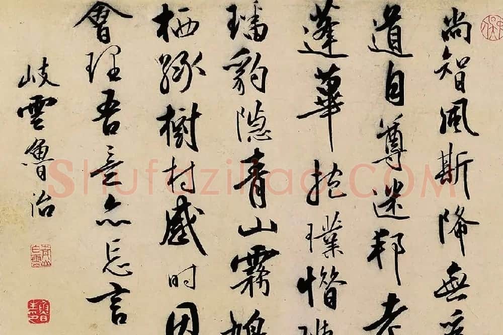 明代文彭等8人书法题跋《文嘉曲水园图卷》 | 传世书法作品赏析